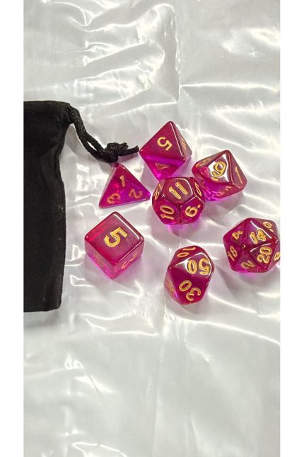 DND Frp Zar Seti 7li Set Dnd Zarı Dungeons And Dragons Masaüstü Oyun Zarı seffafmor