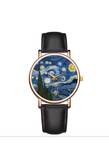 kadın saatleri Van Gogh resimleri yıldızlı gece kadın saat