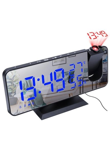 Çok Fonksiyonlu Masaüstü Saat (fm Radio Alarm Projeksiyon Sıcaklık Alarm)