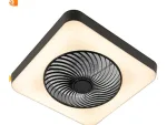 Akıllı Tavan Vantilatörü Kare Siyah Kısma Özellikli LED Dahil – - Gorsel 8