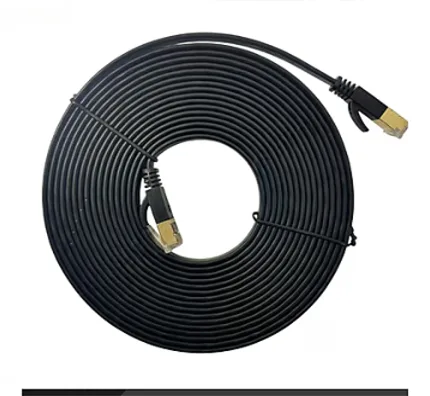 CAT7 Flat Kablo 3 Metre Siyah D99X