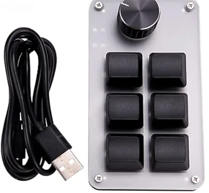 PACHHK 6 anahtar 1 topuzu kopyalama yapıştır Mini düğme D160X