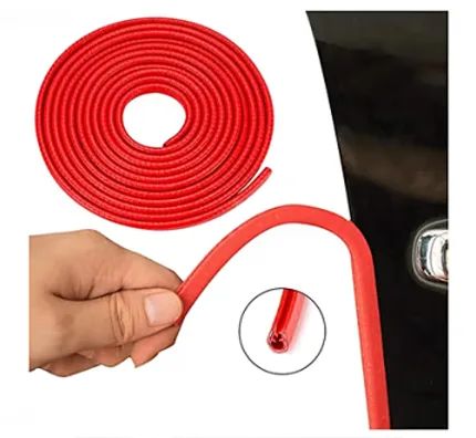 Oto Araç Kapı Koruma Fitili 10 metre Kırmızı Renk B246X