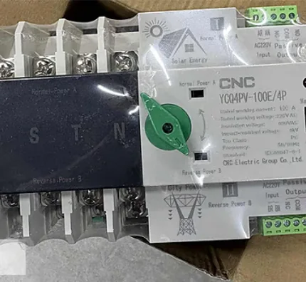 CNC YCQ4-100E/4P 100A Çift Güç Anahtarı B258X