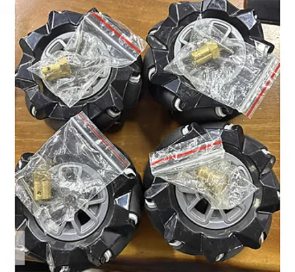 97MM Omni Mecanum Tekerlek M4 Altıgen Vidalı Kaplin SET C230X