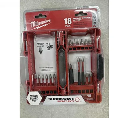 Milwaukee 18 parca Bits Uc Set Orjinal Sifir D4X