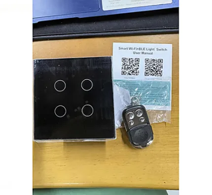 DS-101 4 lü Wifi Kumandali Işık Anahtarı Akıllı Ev Hayatı B16X