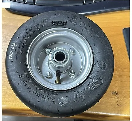 Çim biçme ekipmanları için 9 x 3,5 Lastik ve Jant, 2722681 Q35B