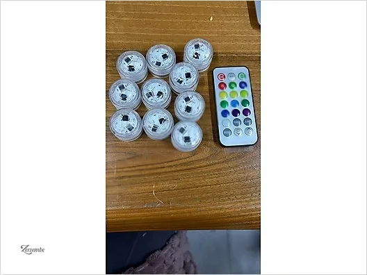 10 ADET Su Geçirmez Rgb Led Işık Kapsül HAVUZ NARGILE L61X