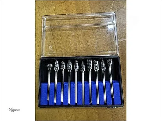 Karbon Çelik Ahşap Metal Oyma Seti Freze Gravür Ucu 10 ad. C81X