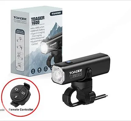 TOAGER 1600LM Bisiklet Lambası G5X