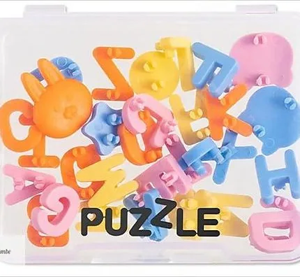 Puzzle Kalem Aksesuarları 26 Harf ve 6 Tasarım Seti G32X