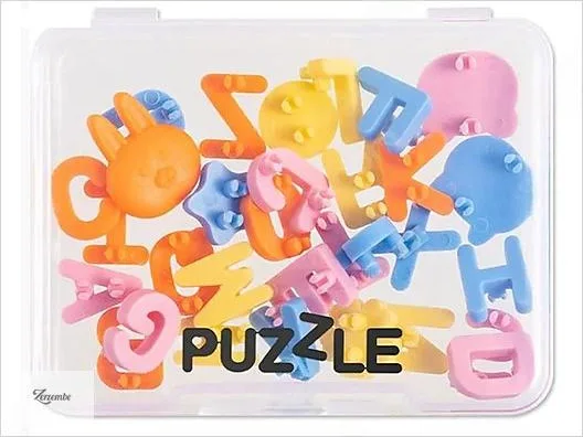 Puzzle Kalem Aksesuarları 26 Harf ve 6 Tasarım Seti G32X