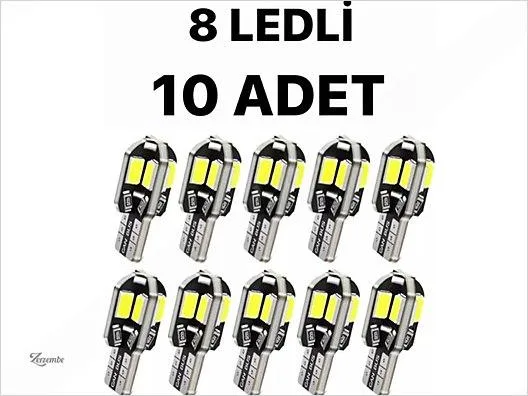 8 Ledli Beyaz Park Tavan Plaka Ampülü 1 TAKIM (10ADET) 12W L72X