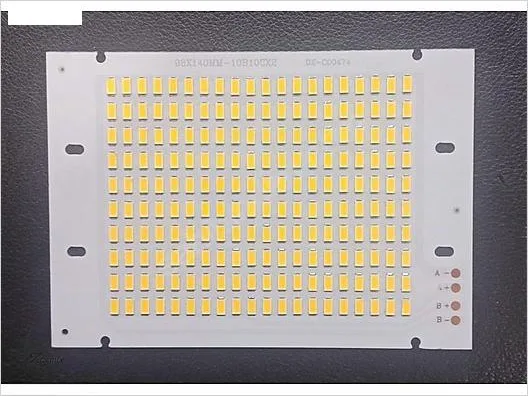 100W Beyaz LED Projektör PCB Kartı 98X140MM LED PANEL F24X