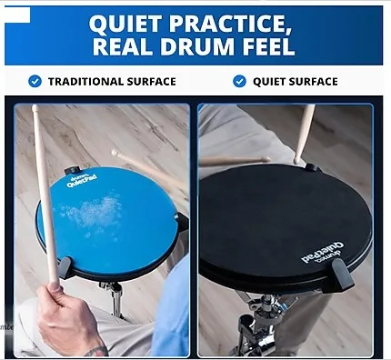 Drumeo QuietPad Sessiz Davul Çalışma Pedi X468Y - Gorsel 2