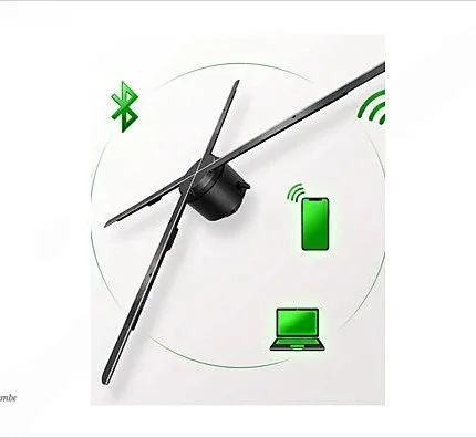 50CM 3D LED Hologram Fan (Wi-Fi & Bluetooth Destekli) X522Y