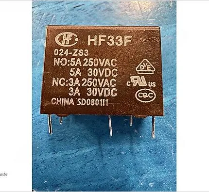 HF33F-024-ZS3 24VDC 5A SPDT Röle DIP-5