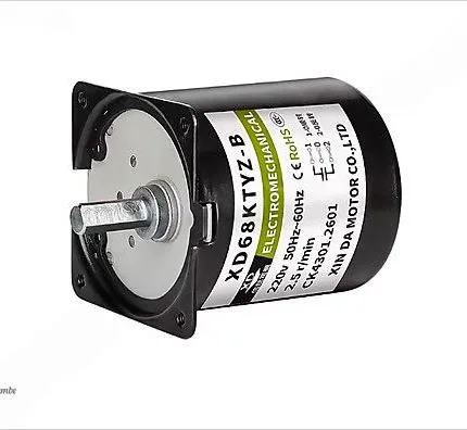 68KTYZ 28W 220V AC Senkron Dişli Motor 2.5 RPM G159X