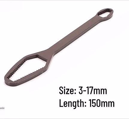 150 mm Siyah 8-22MM Evrensel Torx Anahtarı X282Y