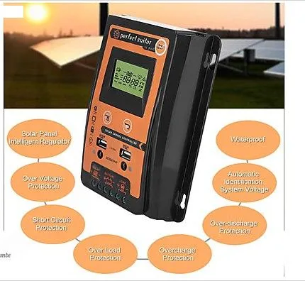 solar şarj regülatörü, 12 V, şarj regülatörü X56Y