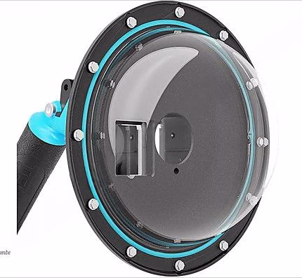 DJI Action 3/4/5 için TELESIN Dome Port Su Altı