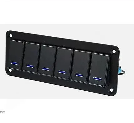 6'lı Gruplu Rocker Anahtar Paneli G89X