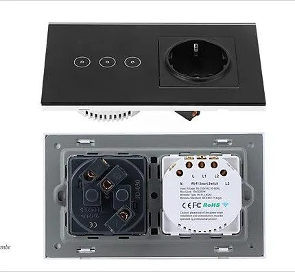 WiFi Akıllı Dokunmatik Işık Anahtarı Ve Priz B29X