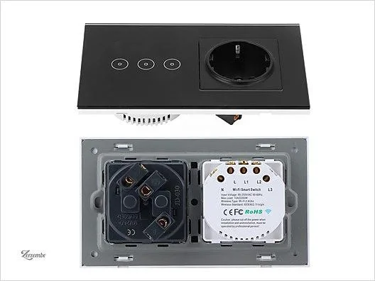 WiFi Akıllı Dokunmatik Işık Anahtarı Ve Priz B29X